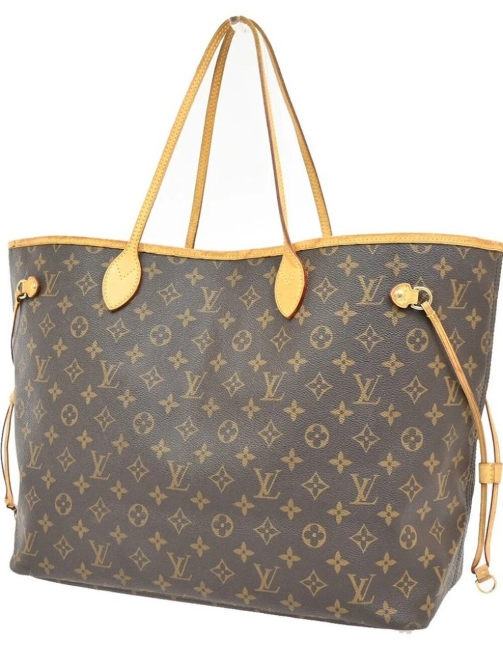 LOUIS VUITTON Neverfull GM Shoulder Tote Bag Monogram Leather
